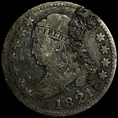 1821 Capped Bust Dime NICELY CIRCULATED