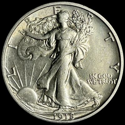 1918-S Walking Liberty Half Dollar UNCIRCULATED