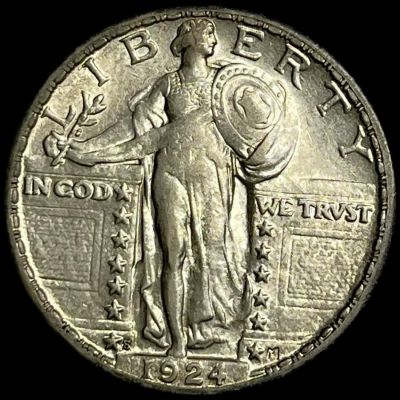 1924-S 70% FH Standing Liberty Quarter UNC