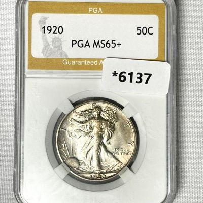 1920 Walking Liberty Half Dollar PGA-MS65+