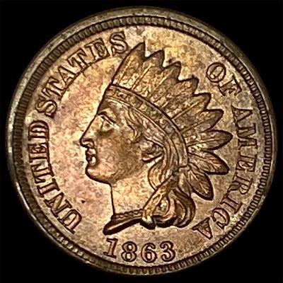 1863 Indian Head Cent UNCIRCULATED