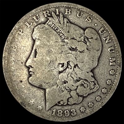 1893-CC Silver Morgan Dollar NICELY CIRCULATED. 1893-CC Silver Morgan Dollar NICELY CIRCULATED