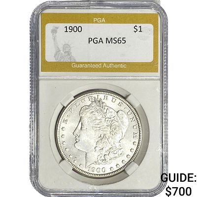 1900 Morgan Silver Dollar PGA MS65