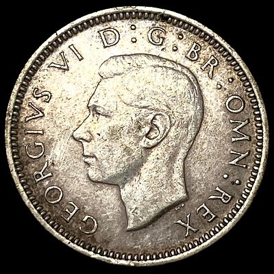 1937 England-India 6 Pence UNCIRCULATED