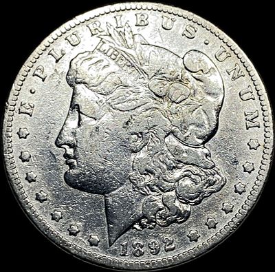 1892-S Silver Morgan Dollar CLOSELY UNCIRCULATED