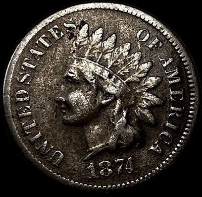 1874 Indian Head Cent HIGH GRADE