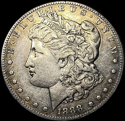 1888-S Silver Morgan Dollar CLOSELY UNCIRCULATED. 1888-S Silver Morgan Dollar CLOSELY UNCIRCULATED