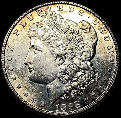 1898-S Silver Morgan Dollar NEARLY UNCIRCULATED. 1898-S Silver Morgan Dollar NEARLY UNCIRCULATED