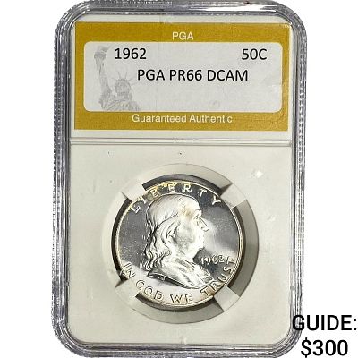 1962 Franklin Half Dollar PGA PR66 DCAM
