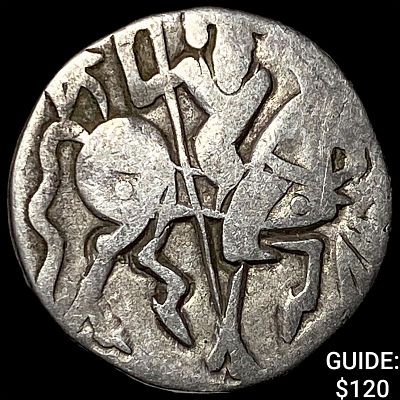 India Rajput Silver Jital 700-1000 AD NEARLY UNCIRCULATED