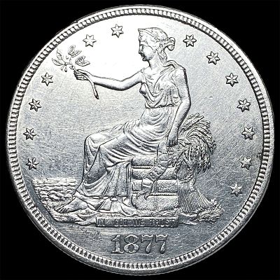 1877-S Silver Trade Dollar CLOSELY UNCIRCULATED