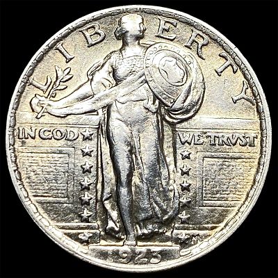 1923 Standing Liberty Silver Quarter CHOICE AU