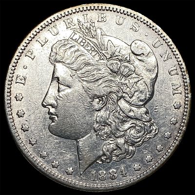 1884-S Silver Morgan Dollar NEARLY UNCIRCULATED