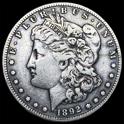 1892-S Silver Morgan Dollar LIGHTLY CIRCULATED