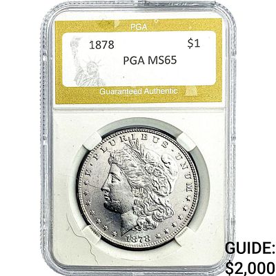 1878 Morgan Silver Dollar PGA MS65