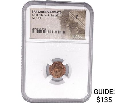 Barbarous Radiate c.3rd-5th Cent. Bronze 'Unit' F. Barbarous Radiate c.3rd-5th Cent. Bronze 'Unit' F