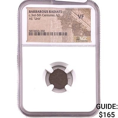 Barbarous Radiate 3rd-5th Cent AD Bronze Unit VF. Barbarous Radiate 3rd-5th Cent AD Bronze Unit VF