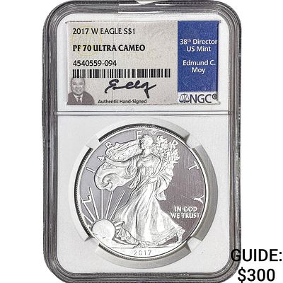 2017-W Silver Eagle NGC PF70 Ultra Cameo