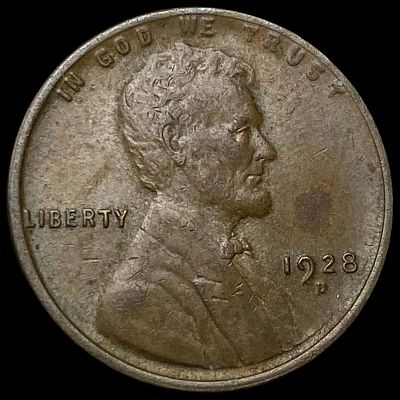 1928-D Lincoln Wheat Cent CHOICE AU