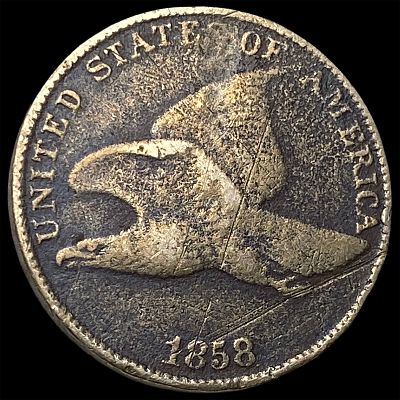 1858 Copper-Nickel Flying Eagle Cent HIGH GRADE