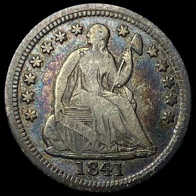 1841 Silver Seated Liberty Half Dime LIGHTLY CIRCULATED