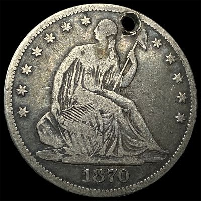 1870 Seated Liberty Half Dollar HIGH GRADE