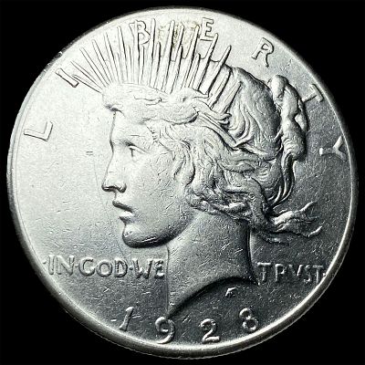1928 Peace Silver Dollar NEARLY UNCIRCULATED