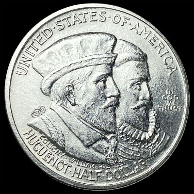 1924 Silver Huguenot-Walloon Half Dollar CHOICE BU