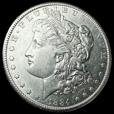 1884-CC Silver Morgan Dollar CLOSELY UNCIRCULATED