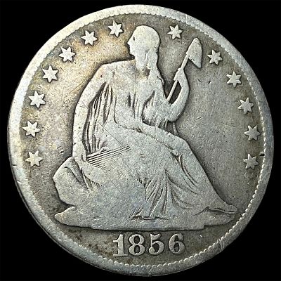 1856-O Silver Seated Liberty Half Dollar NICELY CIRCULATED