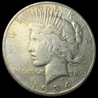 1934-S Peace Silver Dollar LIGHTLY CIRCULATED