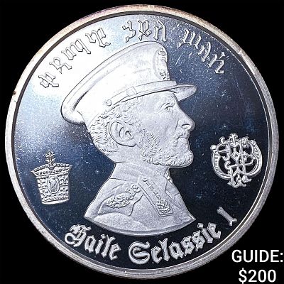 1972 Ethiopia .8037oz Silver 5 Dollars UNCIRCULATED