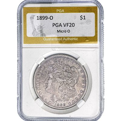 1899-O Morgan Silver Dollar PGA VF20 Micro O