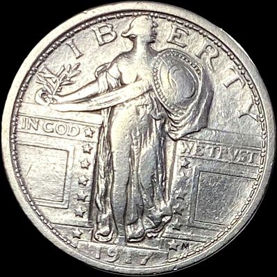 1917 Type 1 Standing Liberty Quarter LIGHTLY CIRCULATED. 1917 Type 1 Standing Liberty Quarter 