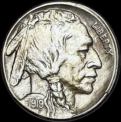 1919-S Buffalo Nickel CHOICE AU