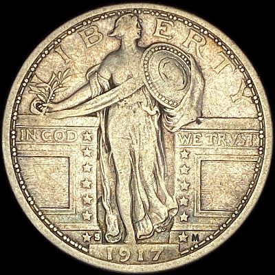 1917-S Type 1 Standing Liberty Quarter LIGHTLY CIRCULATED. 1917-S Type 1 Standing Liberty 