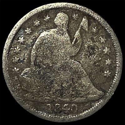 1840-O Seated Liberty Half Dime NICELY CIRCULATED