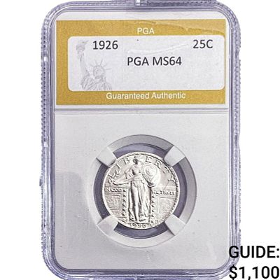 1926 Standing Liberty Quarter PGA MS64