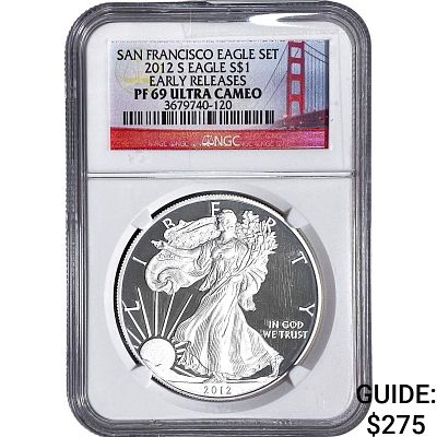 2012 Silver Eagle NGC PF69 Ultra Cameo