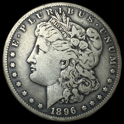 1896-S Silver Morgan Dollar LIGHTLY CIRCULATED