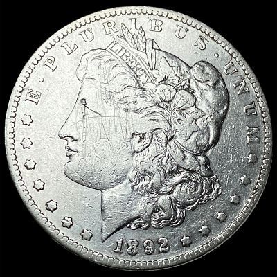 1892-S Silver Morgan Dollar NEARLY UNCIRCULATED