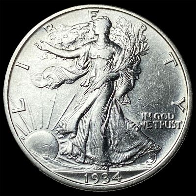 1934-D Silver Walking Liberty Half Dollar CLOSELY UNCIRCULATED