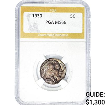 1930 Buffalo Nickel PGA MS66