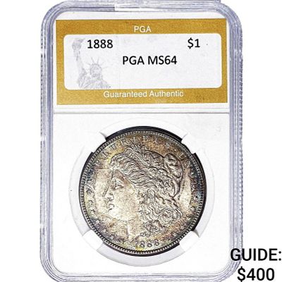 1888 Morgan Silver Dollar PGA MS64