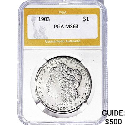 1903 Morgan Silver Dollar PGA MS63