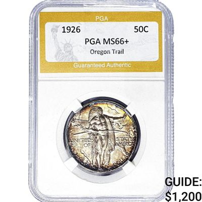 1926 Oregon Trail Half Dollar PGA MS66+