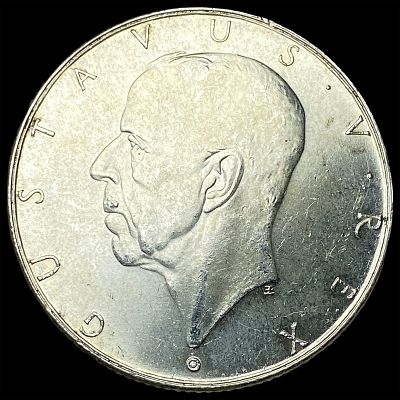 1938 Sweden Silver 2 Kroner UNCIRCULATED