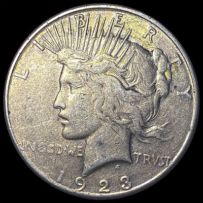 1923-S Silver Peace Dollar NEARLY UNCIRCULATED