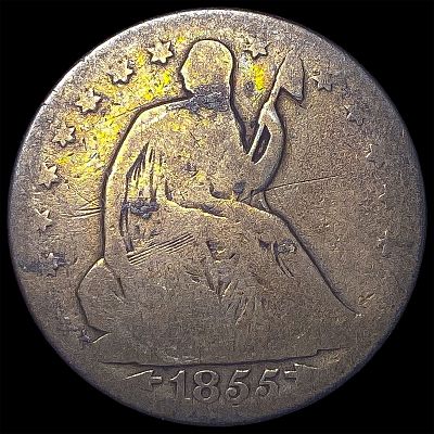 1855-O Arrows Silver Seated Liberty Half Dollar NICELY CIRCULATED