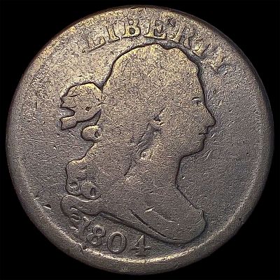 1804 Draped Bust Half Cent NICELY CIRCULATED